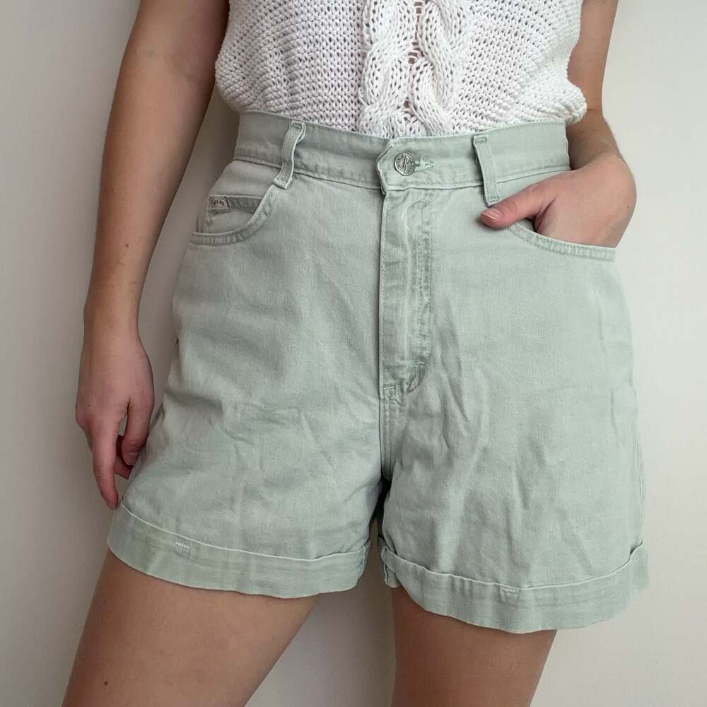 Vintage Sage Green Riders Shorts